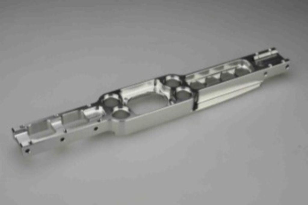Main Chassis Engine Mount ALU Silver - KSM10-F16