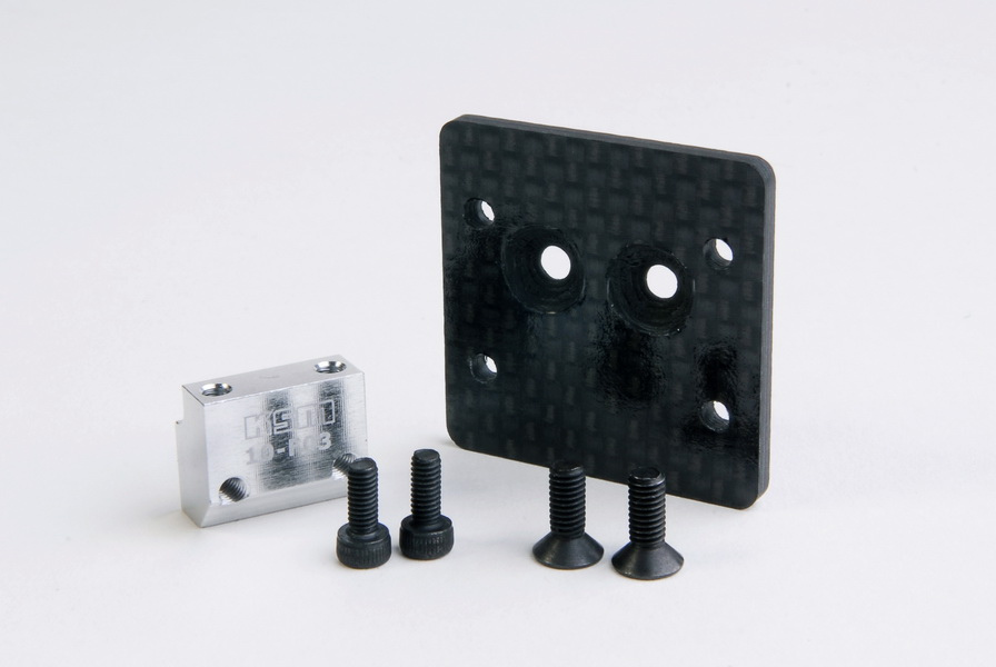 Rear Gyro Mount Set ALU,CF - KSM10-F20
