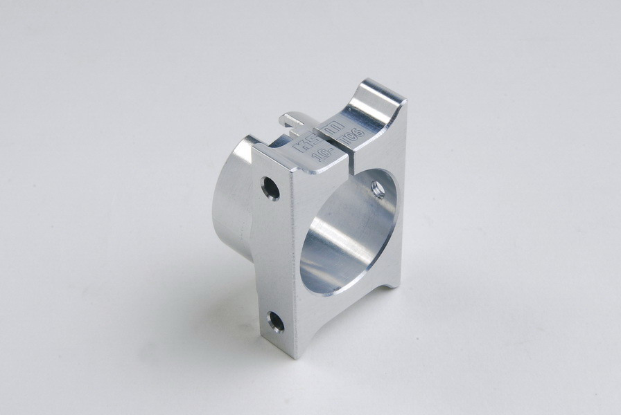 Tail boom clamp front ALU silver - KSM10-T06