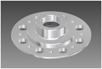 Crown gear hub 6061 - KSM10-TS22