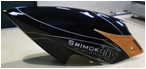 Painted Canopy Fibre Glass for Nitro (Orange-Black) - KSM70-F21